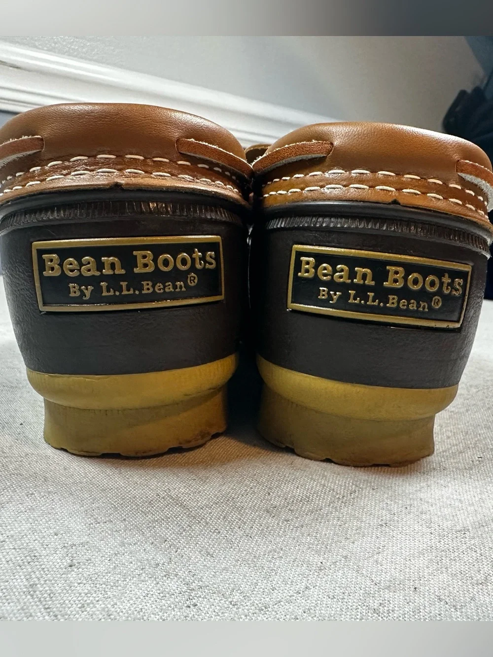 L.L. Bean Two-Tone Brown Boat Shoe Moccasin Size 8/DM